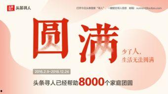 头条寻人多少,助力找回走失者